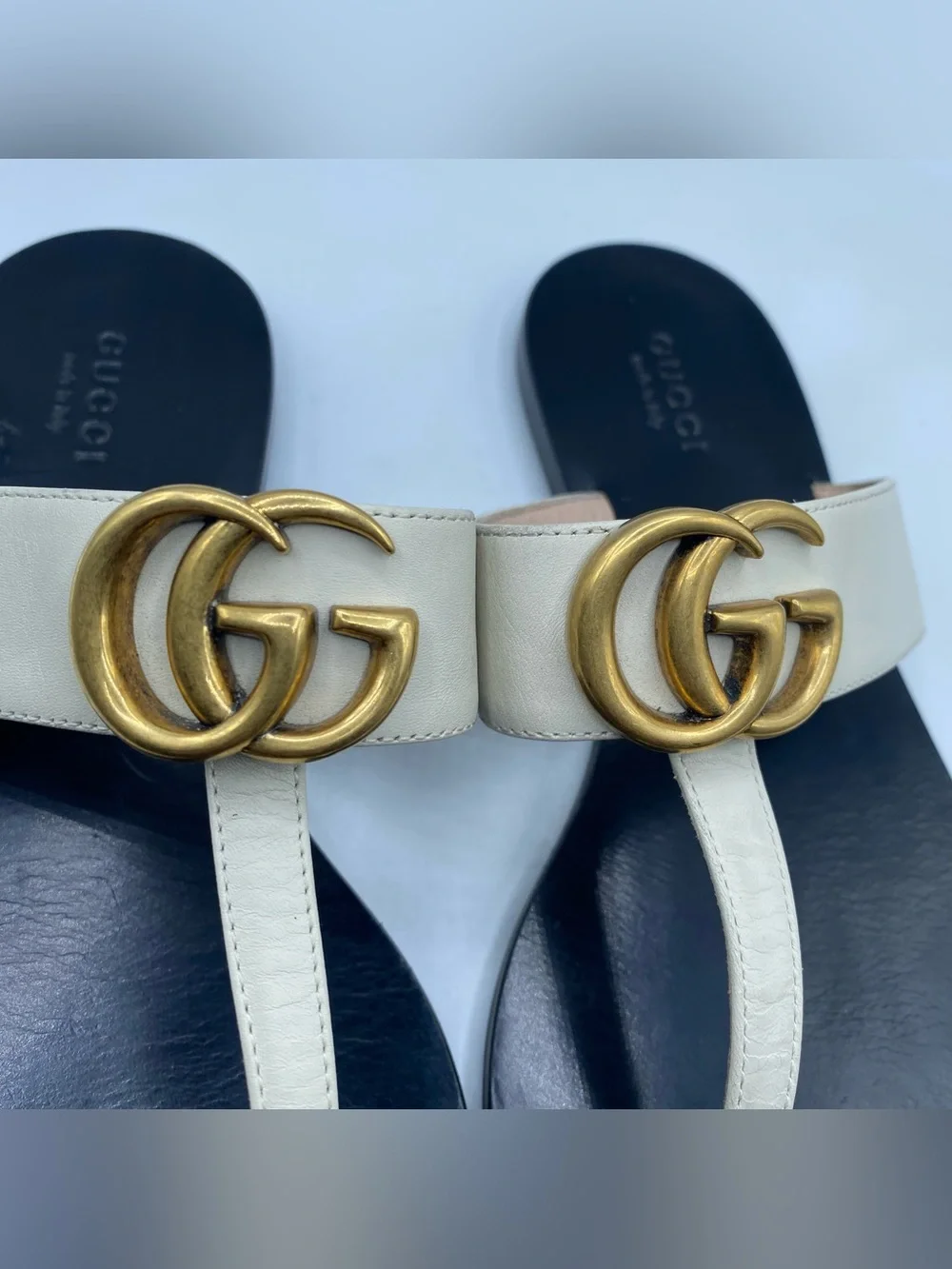 Gucci Double G Strap Sandals